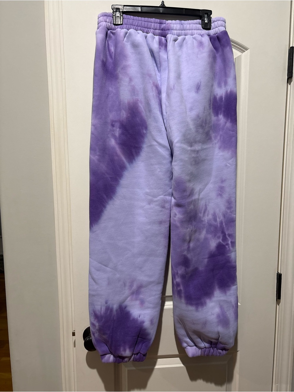 Comfrt Purple Tie Dye Sweatpants Joggers Lavender Size L NWOT - Picture 3 of 6
